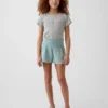 Kids Cotton Gauze Butterfly-Hem Shorts