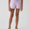 Kids Cotton Gauze Butterfly-Hem Shorts