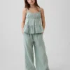 Kids Cotton Gauze Tiered Tank Top