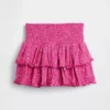 Kids Crinkle Knit Tiered Skort
