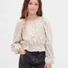 Kids Crinkle Peplum Top