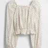 Kids Crinkle Peplum Top