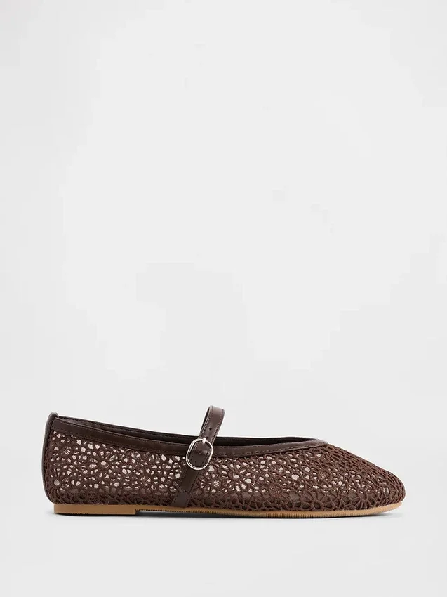 Kids Crochet Mary Jane Flats
