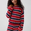 Kids Crochet Oversized Stripe Sweater