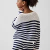 Kids Crochet Oversized Stripe Sweater