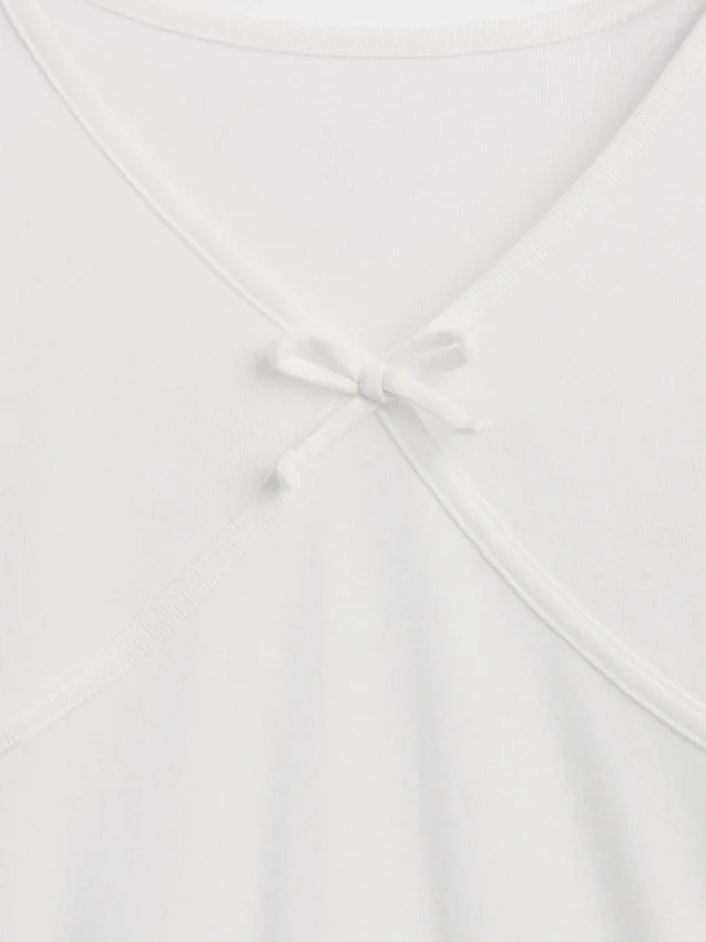 Kids Cross Front Bow T-Shirt