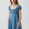 Kids Denim Babydoll Dress