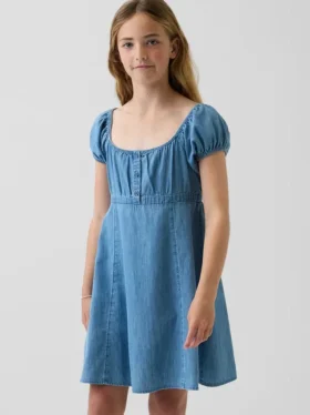 Kids Denim Babydoll Dress