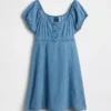 Kids Denim Babydoll Dress