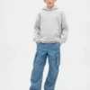 Kids Denim Baggy Cargo Joggers