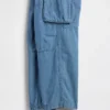 Kids Denim Baggy Cargo Joggers