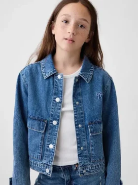 Kids Denim Patch Pocket Jacket