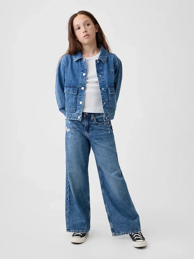 Kids Denim Patch Pocket Jacket