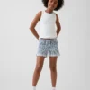 Kids Denim Stripe Midi Shorts