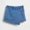 Kids Denim Wrap Skort