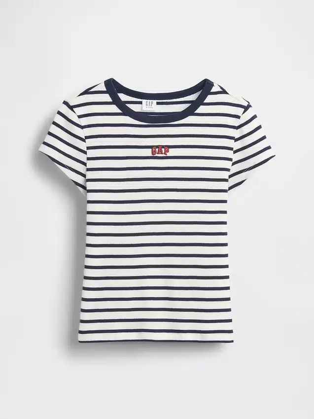 Kids Embroidered Rib T-Shirt
