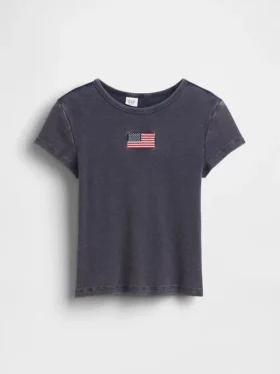 Kids Embroidered Rib T-Shirt