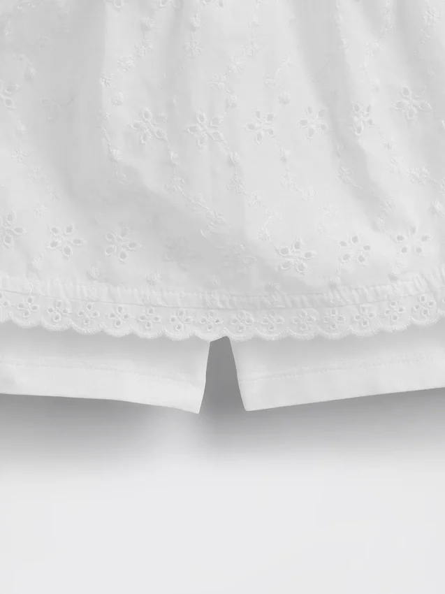 Kids Eyelet Foldover Skort