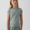 Kids Fitted Cap-Sleeve T-Shirt