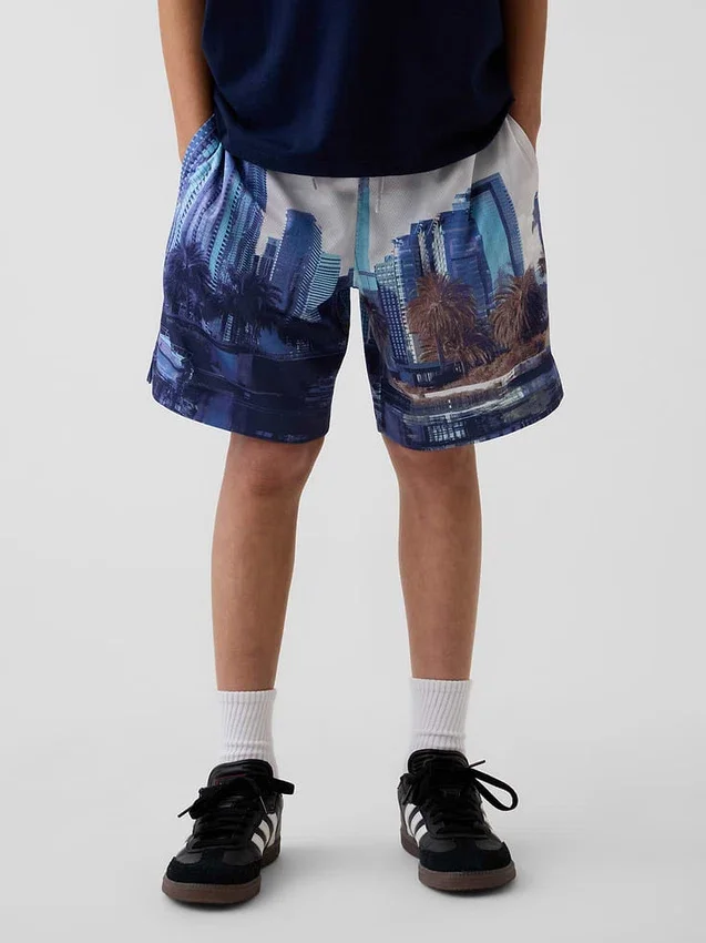 Kids Gapfit 6" Recycled Mesh Easy Shorts