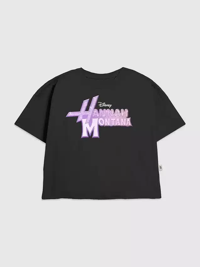 Kids Hannah Montana Glam Logo Graphic T-Shirt