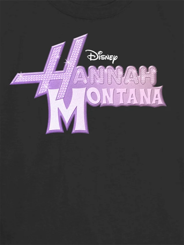Kids Hannah Montana Glam Logo Graphic T-Shirt