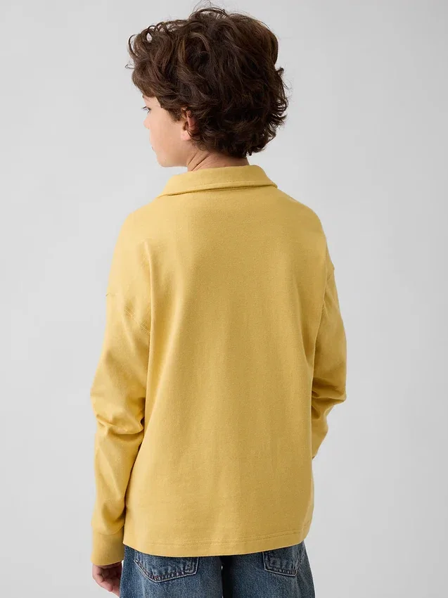 Kids Heavyweight Relaxed Polo Shirt