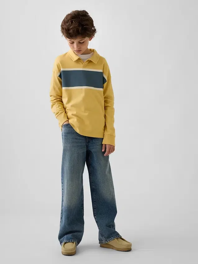 Kids Heavyweight Relaxed Polo Shirt