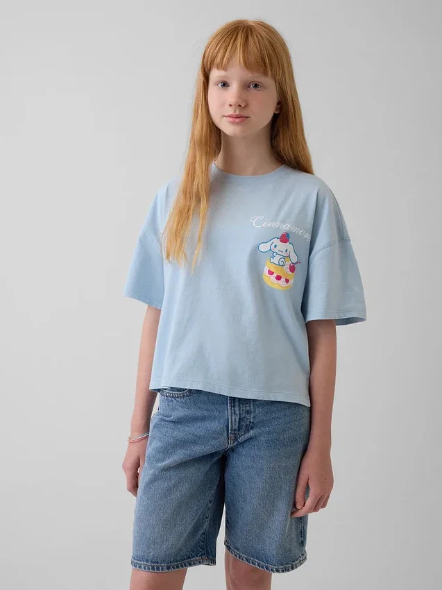 Kids Hello Kitty Oversized Boxy T-Shirt