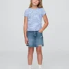 Kids High Rise Denim Skirt