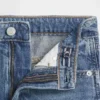 Kids High Rise Denim Skirt