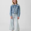 Kids High Rise Stride Wide-Leg Ankle Jeans