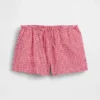 Kids Linen-Cotton Gingham Easy Shorts
