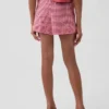 Kids Linen-Cotton Gingham Easy Shorts