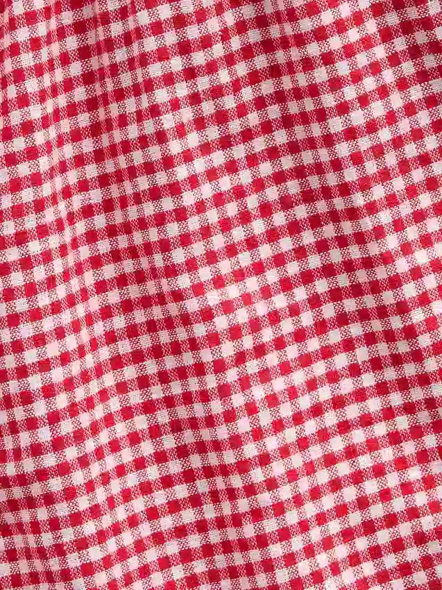 Kids Linen-Cotton Gingham Easy Shorts