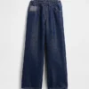 Kids Low Rise Easy Metallic Baggy Jeans