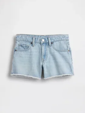 Kids Low Rise Stride Denim Shorts