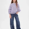 Kids Low Rise Stride Wide-Leg Jeans