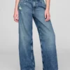 Kids Low Rise Stride Wide-Leg Jeans