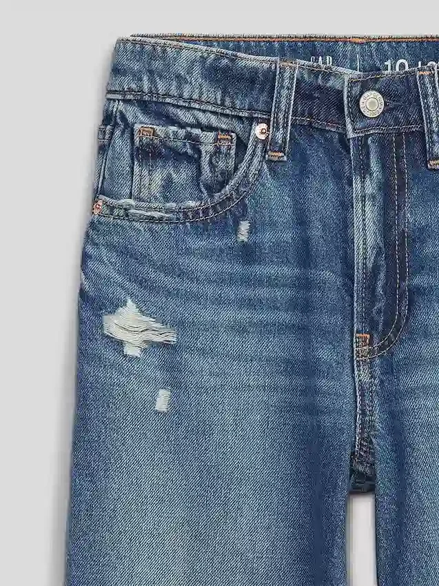 Kids Low Rise Stride Wide-Leg Jeans