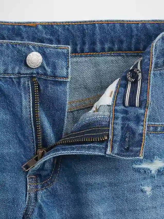 Kids Low Rise Ultrasoft Stride Denim Shorts