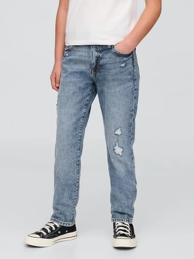 Kids Mid Rise Girlfriend Jeans