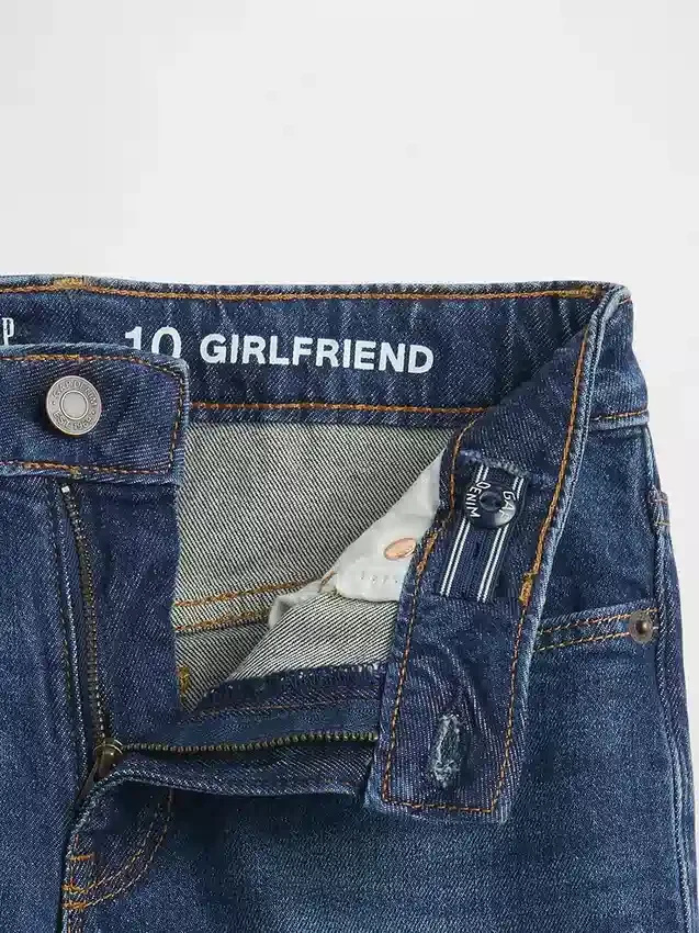 Kids Mid Rise Girlfriend Jeans