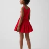 Kids Mixed Media Tiered Tank Dress