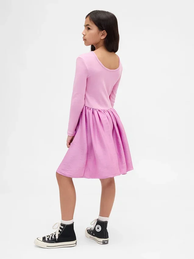 Kids Modern Mixed Media Dress
