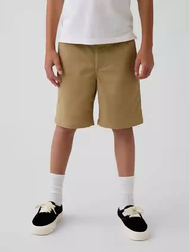 Kids Modern Uniform Khaki Shorts