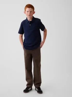 Kids Modern Uniform Loose Khakis