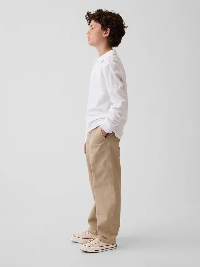 Kids Modern Uniform Loose Khakis