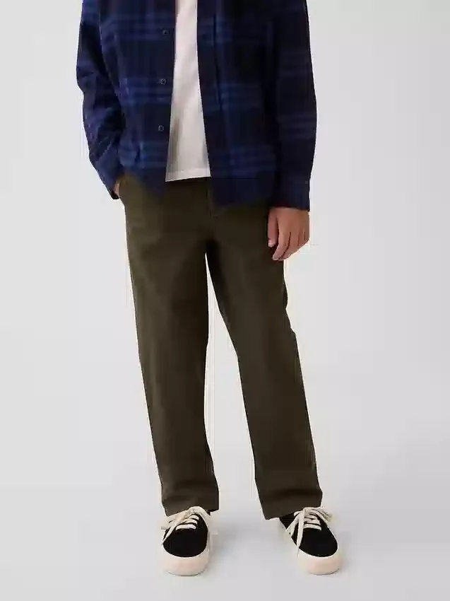 Kids Modern Uniform Loose Khakis