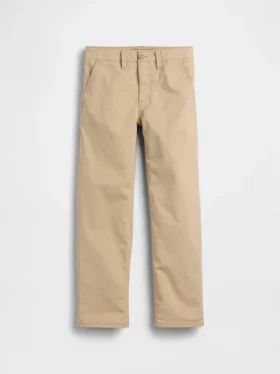 Kids Modern Uniform Relaxed Straight Khakis